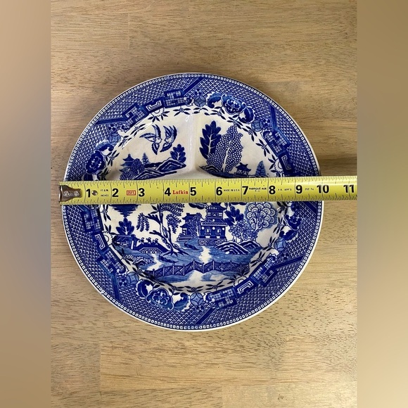 Blue Willow Divided Grill Plate Meizan‎ Made In Japan - Picture 4 of 4